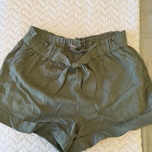 Aerie High Waist Olive Shorts